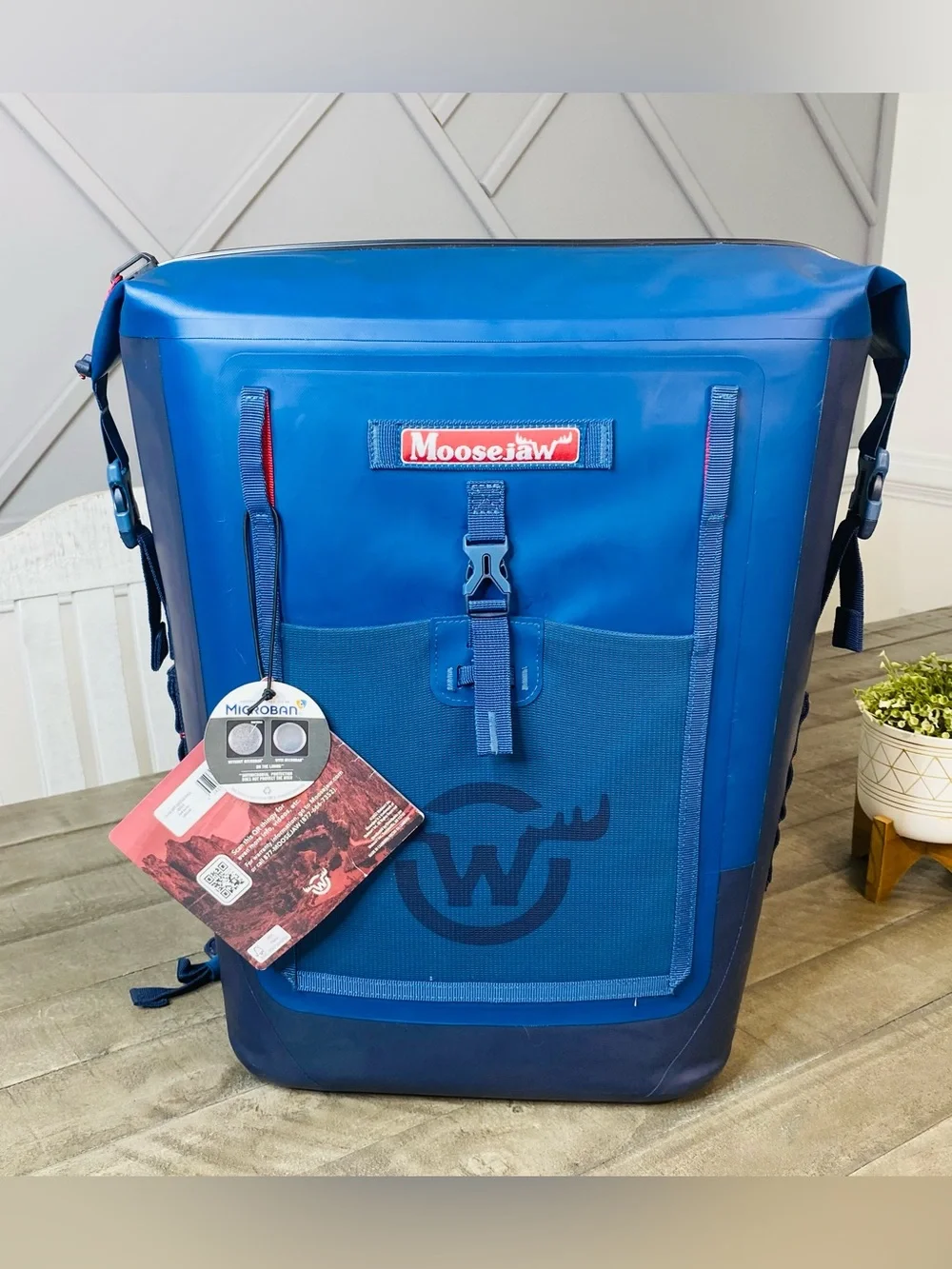 Moosejaw Blue Microban Camping Cooler BMoosejaw Blue Microban Camping Cooler Bag